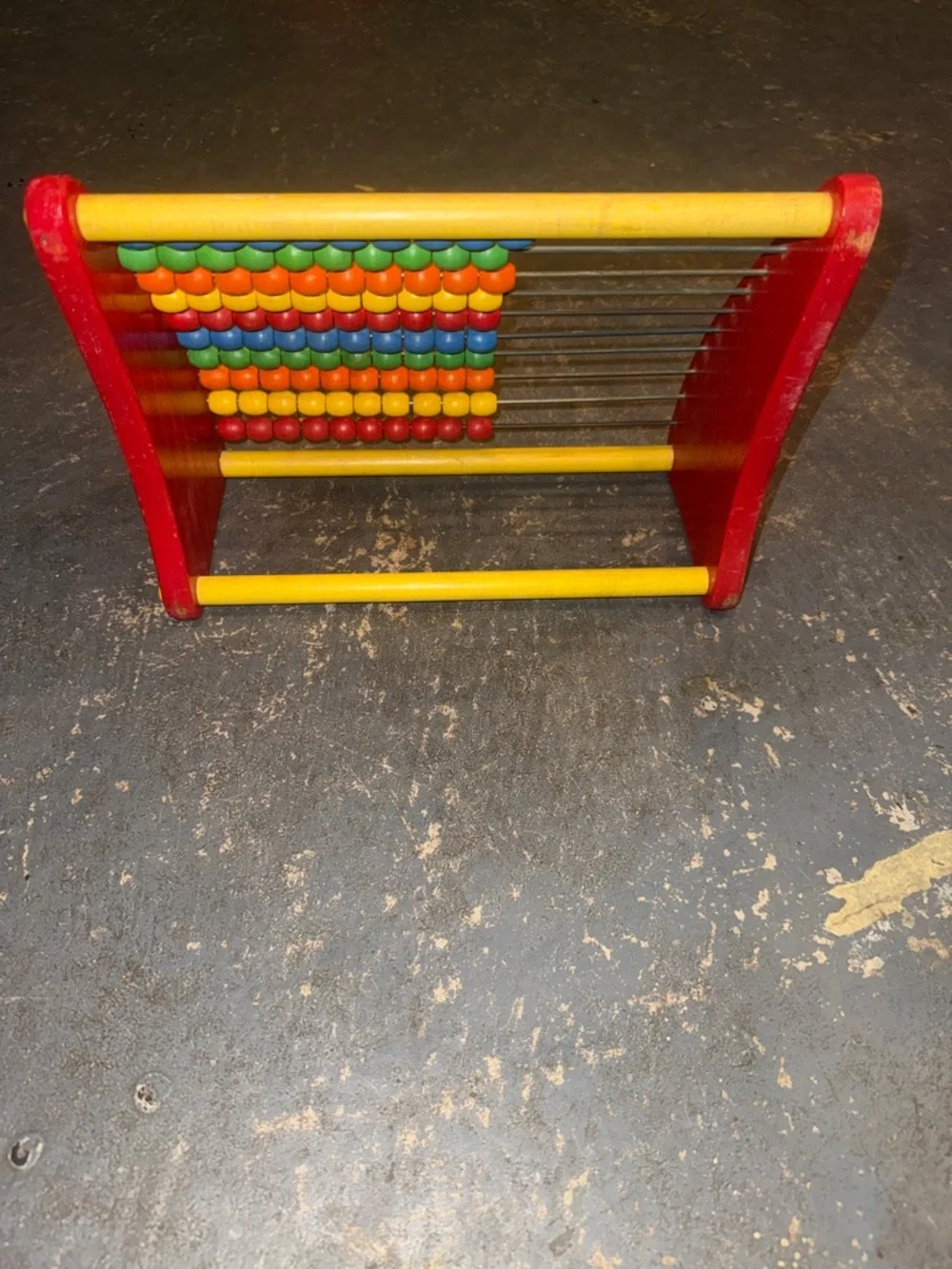 Vintage PLAYSKOOL Abacus Wooden Bead Counting Toy